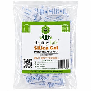 Healthy Life Desiccant Silica Gel - Food Grade - 0.5g Sachets - 100 Pack
