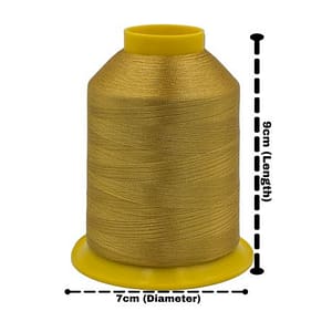 Embroidery Thread Cotton- Gold 4000m - Shade 1187 JT Threads