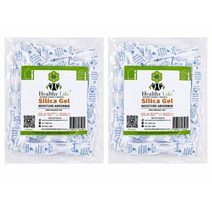 Healthy Life Desiccant Silica Gel -Food Grade- 1g Sachets - 100 x 2 Packs