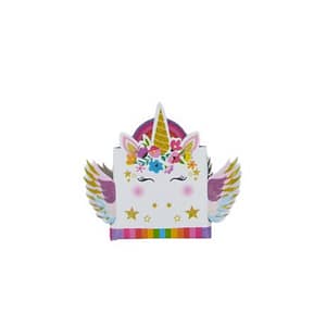 Table Decor- Pink Unicorn Birthday Party- 10 Pack Each with Banner