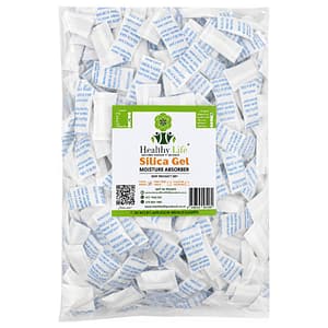 Healthy Life Desiccant Silica Gel - Food Grade - 2g Sachets - 1000 Pack