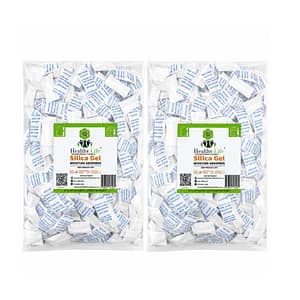 Healthy Life Desiccant Silica Gel - Food Grade - 2g Sachets- 1000 x 2 Packs