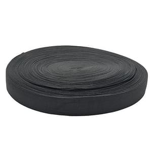 Black Elastic Roll 25mm x 50m - Durable and Flexible
