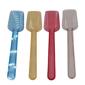 Multi-Colored Ice Cream Spoons - Disposable Plastic - 100 Pack