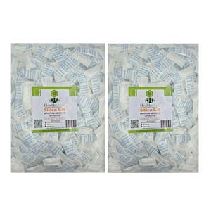 Healthy Life Desiccant Silica Gel - Food Grade - 2g Sachets- 1000 x 2 Packs