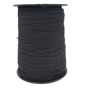 Black Elastic Roll 6mm x 250m - Durable and Flexible