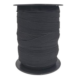 Black Elastic Roll 15mm x 100m - Durable and Flexible