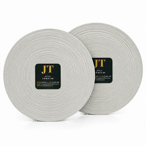 2-Pack White Elastic Roll 50mm x 50m - Durable Flexible Stretch Elastic