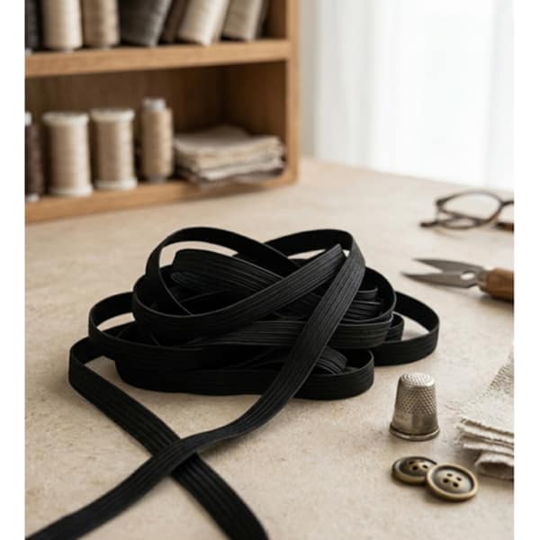 Black Elastic Roll 8mm x 200m - Durable and Flexible - Image 3