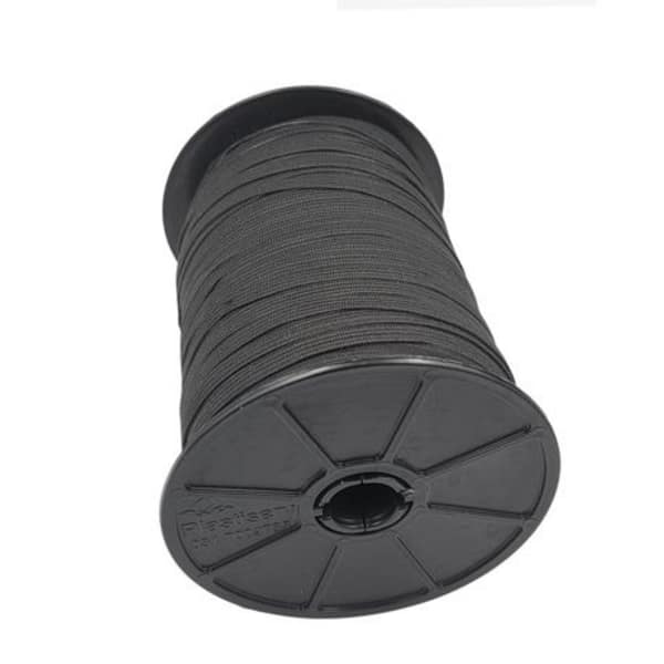 Black Elastic Roll 8mm x 200m - Durable and Flexible - Image 2