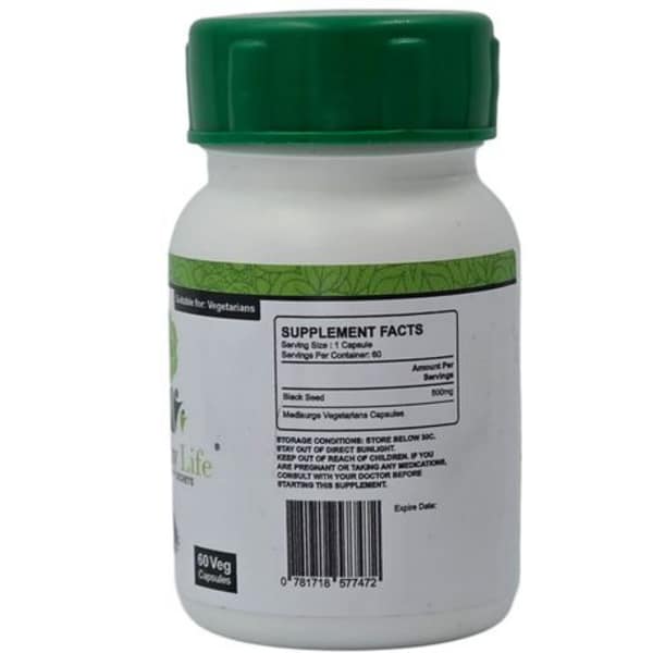 Healthy Life Black Seed Capsules 500mg - 60 x 2 (2 Months Supply) - Image 2