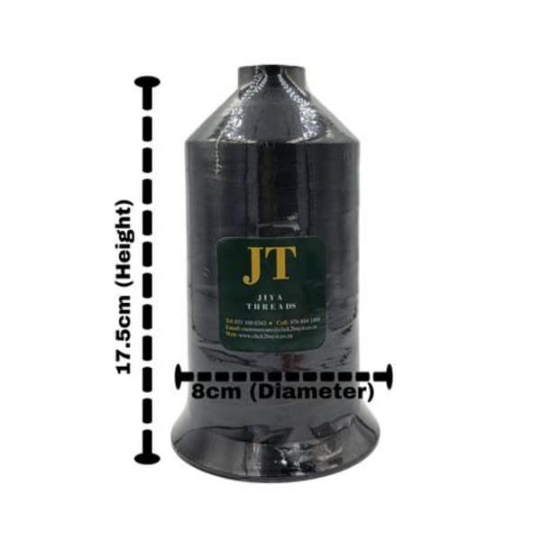Filament Sewing Thread-500g Spool, 8300m-Shade Black JT Threads - Image 4