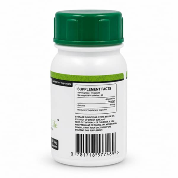 Healthy Life Garcinia Cambogia Weight Loss 500mg 60 Capsules 3-Pack - Image 6