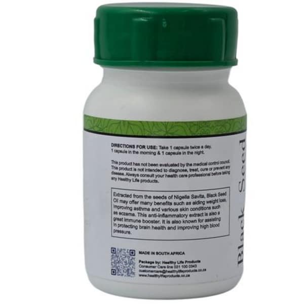 Healthy Life Black Seed Capsules 500mg - 60 x 2 (2 Months Supply) - Image 4