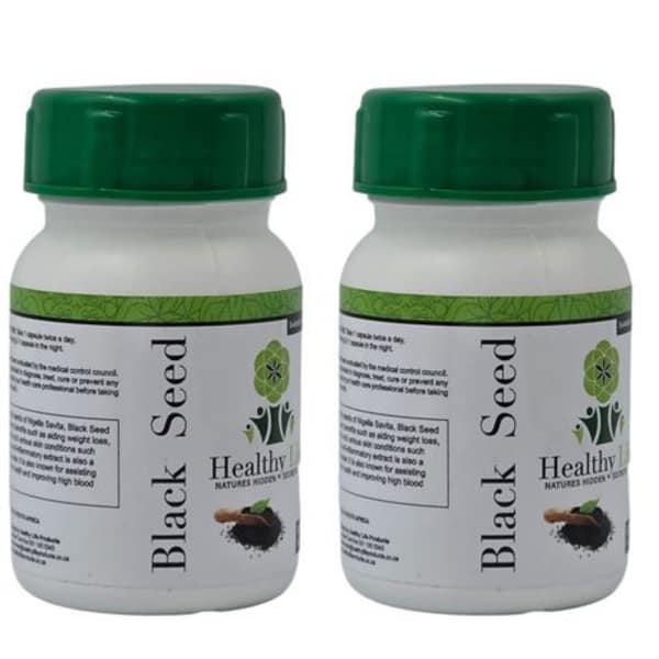 Healthy Life Black Seed Capsules 500mg - 60 x 2 (2 Months Supply)