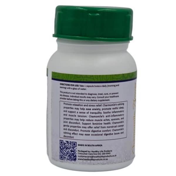 Healthy Life Chamomile Capsules 500mg - 60 Capsules - Image 5